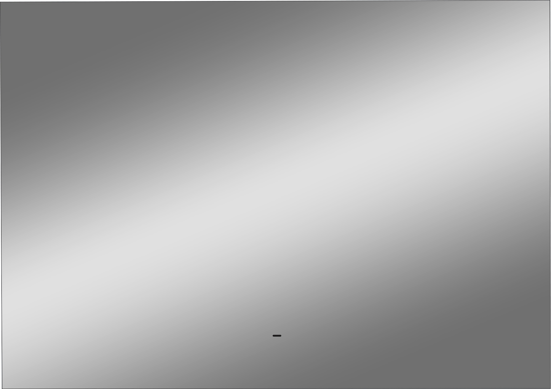 Зеркало DIWO Элиста 100 с подсветкой светодиодной, прямоугольное инфракрасный выключатель ЗЛП1746 - 9