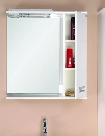 Зеркало-шкаф Onika Балтика 67 R с подсветкой белый 206704 - 3