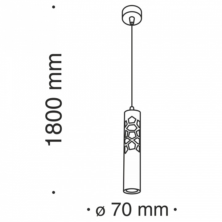 Подвесной светодиодный светильник Maytoni Torre P037PL-L11W4K - 2