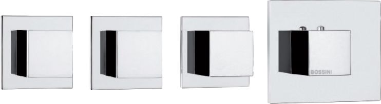 Термостат Bossini Cube 3 Outlets LP Z032205 для ванны с душем, хром Z032205.030 - 0