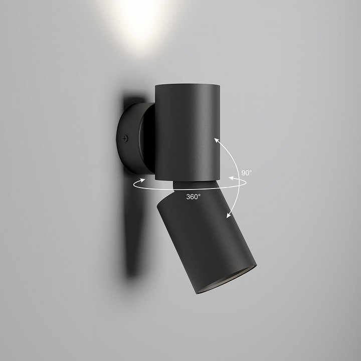 Настенный светодиодный светильник Elektrostandard Deep 40126/LED черный a062926 - 1