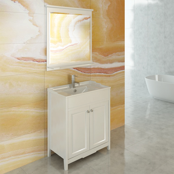 Мебель для ванной Comforty Тбилиси 70 белый глянец - 2