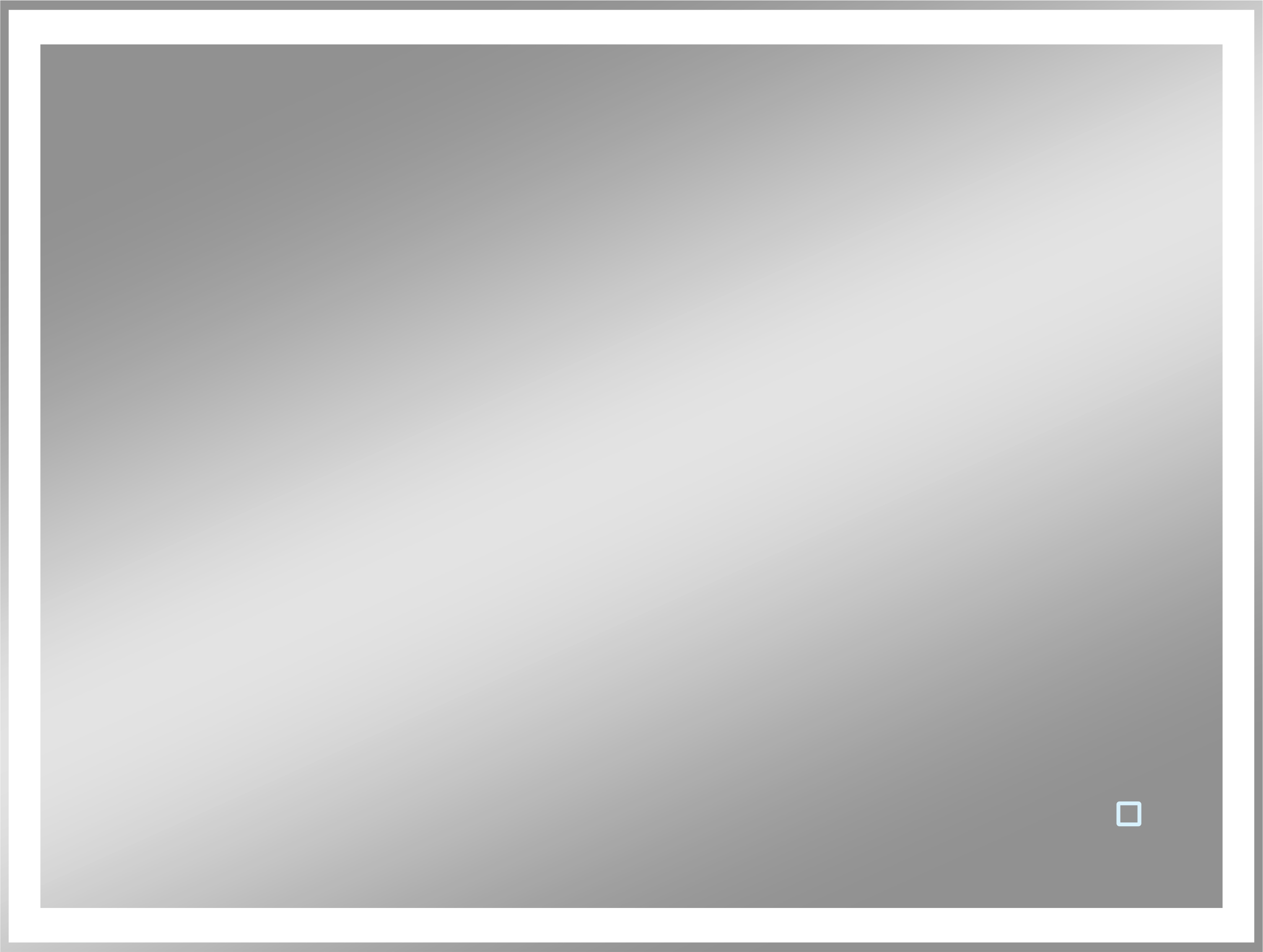 Зеркало DIWO Дмитров 80 с подсветкой светодиодной, прямоугольное, сенсорный светильник, настенное ЗЛП117 - 4