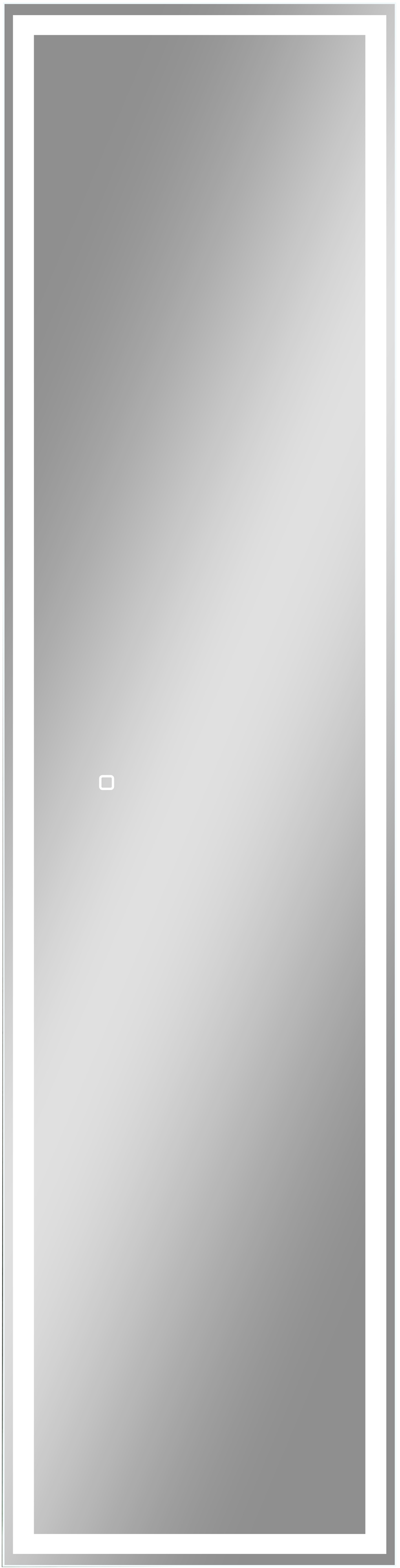 Шкаф-пенал с зеркалом STWORKI Кронборг МВК104 40, с подсветкой, белый - 5