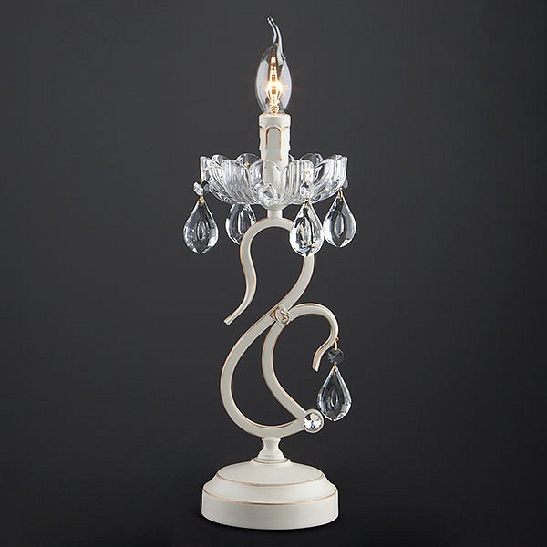 Настольная лампа декоративная Eurosvet Etna 12205/1T белый Strotskis - 2