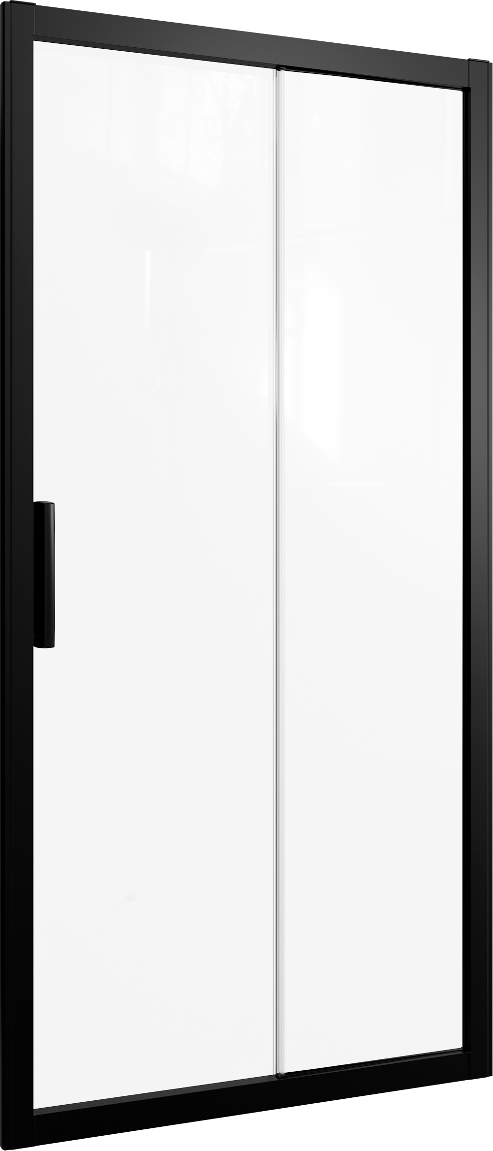 Душевая дверь в нишу STWORKI Стокгольм DE019D2100200BLK 100 см профиль черный матовый, раздвижная, прозрачное стекло 3GW058TTKK000 - 6