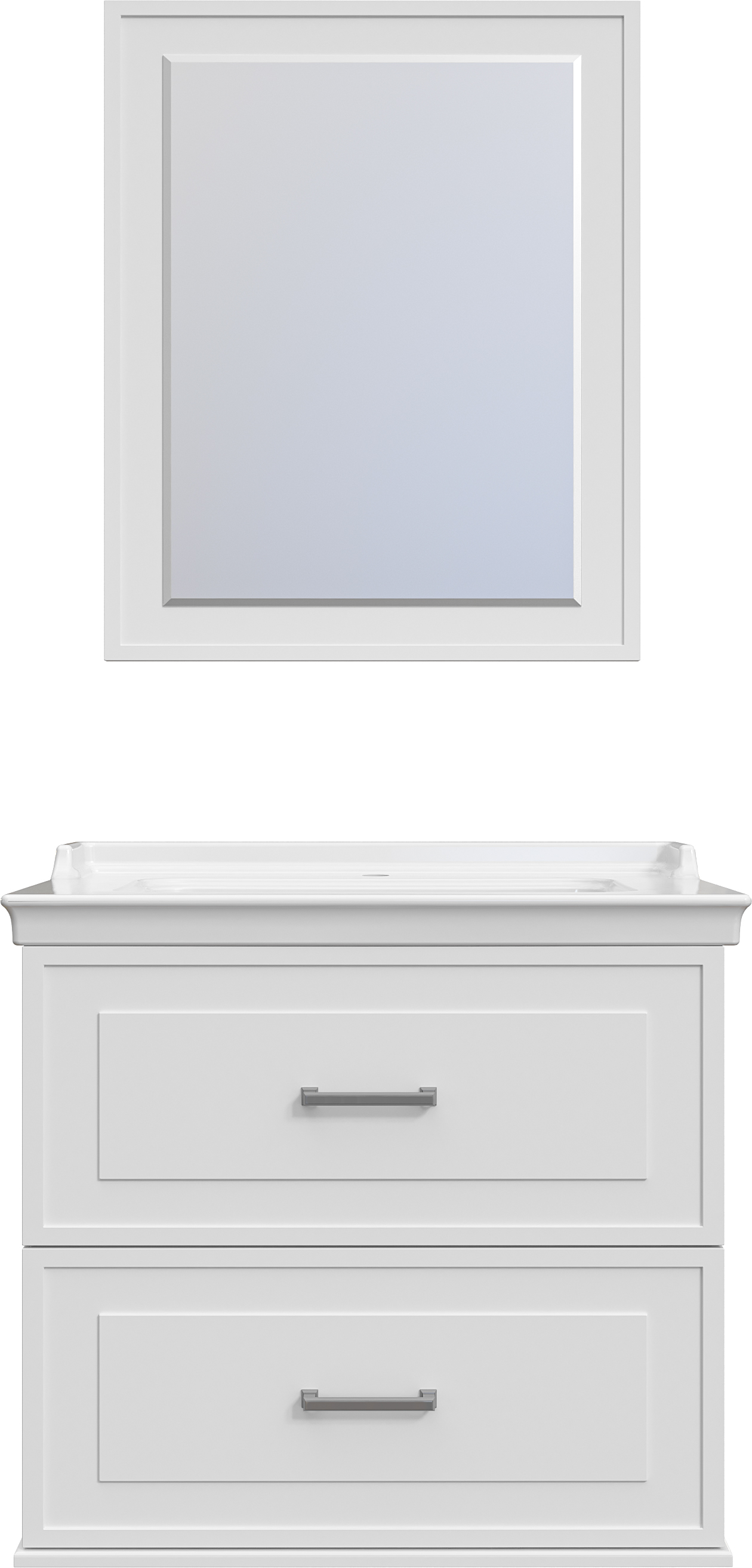 Мебель для ванной STWORKI Хадстен 80 белая, в классическом стиле, подвесная (комплект, гарнитур) 540907 - 5
