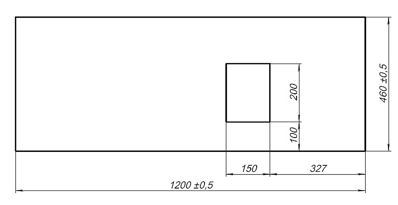 Столешница под раковину Allen Brau Infinity 120 R графит структура  1.21014.GR-S - 4