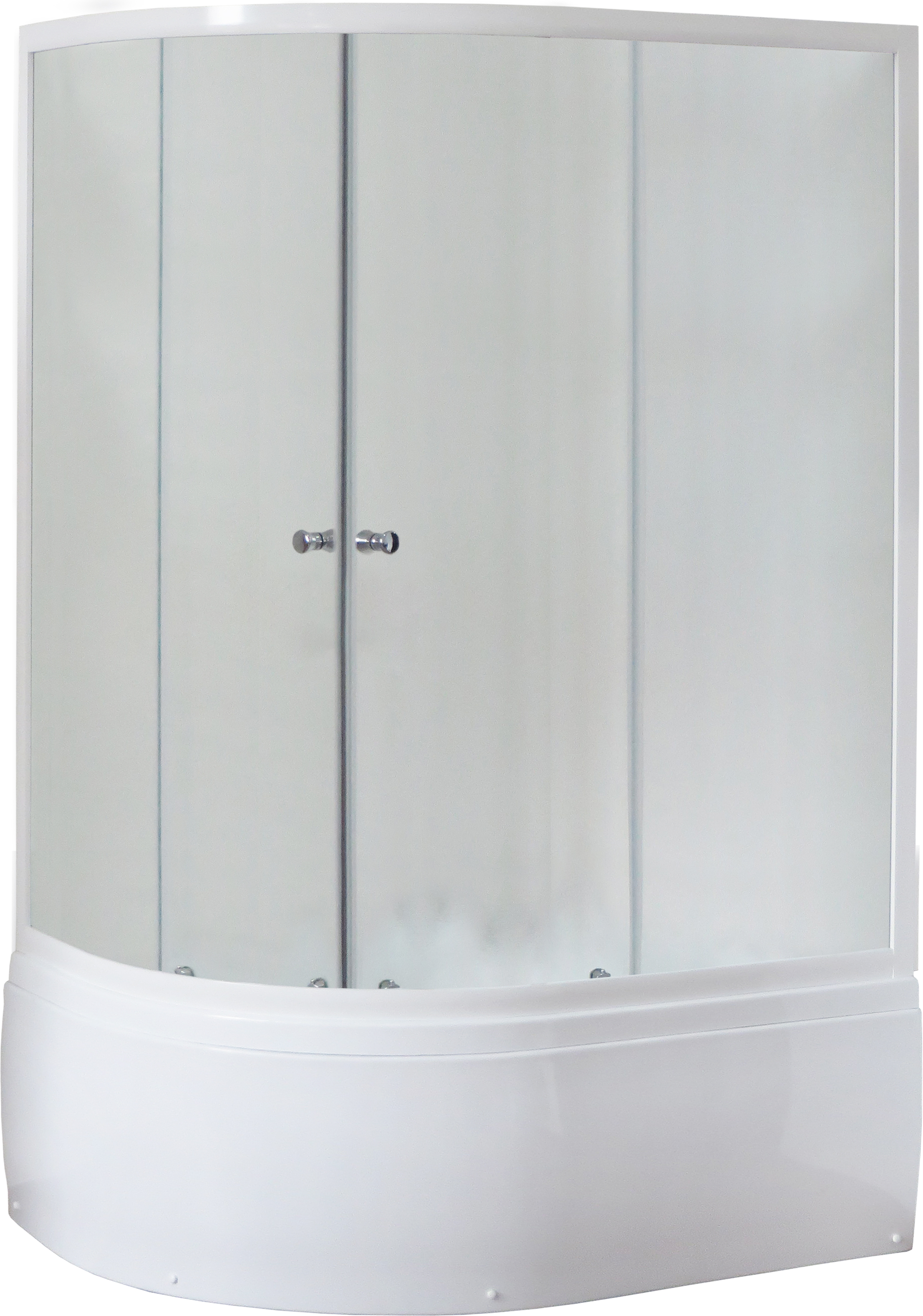 Душевой уголок Royal Bath 120x80 R профиль белый стекло матовое RB8120BK-C-R - 2