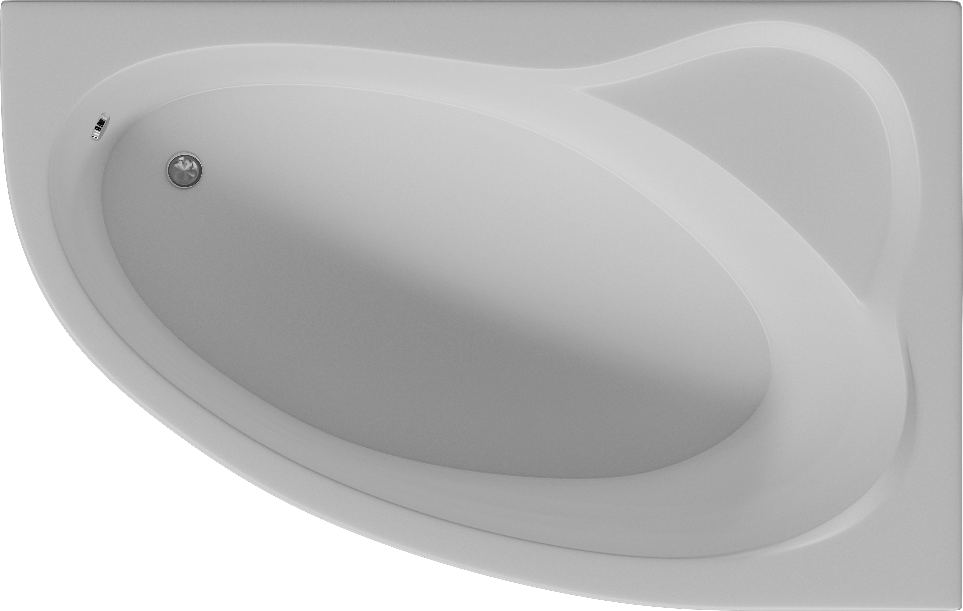 Акриловая ванна Акватек Фиджи 170x110 правая, с вклееным каркасом FID170-0000005 - 0