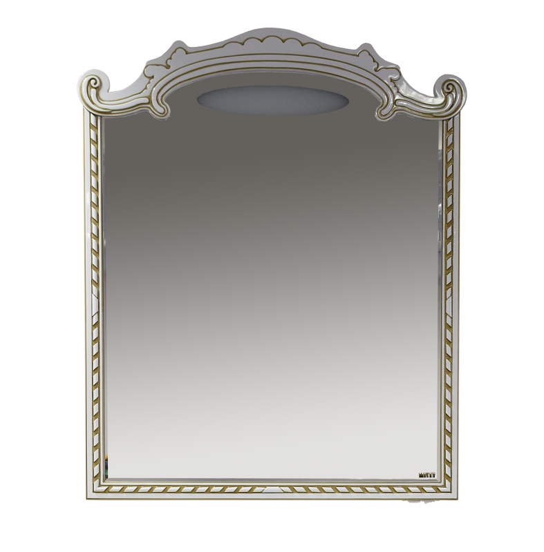 Зеркало Misty Элис 100 белое с золотом Л-Эли02100-013 - 1
