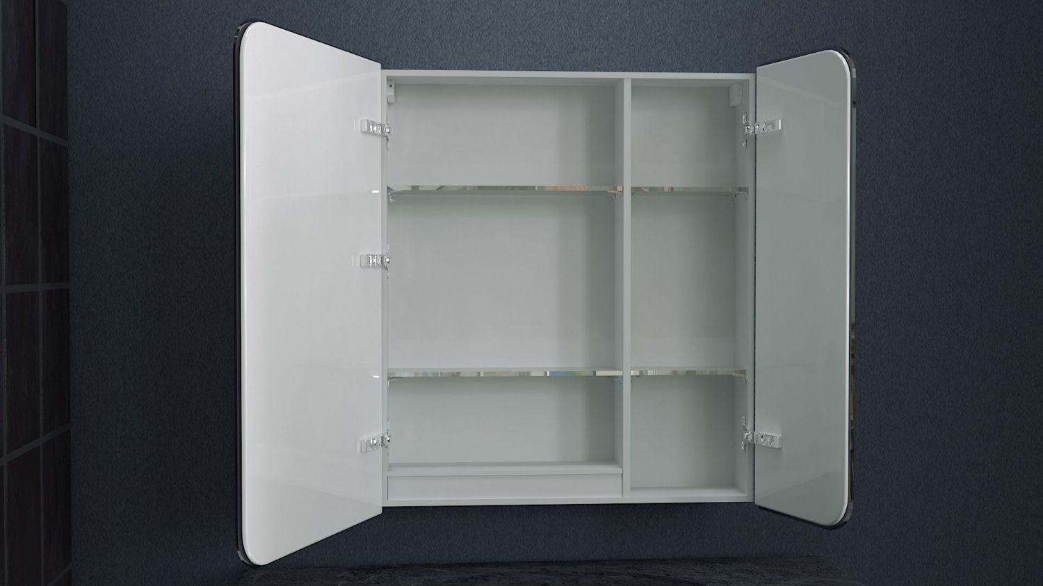 Зеркало-шкаф с подсветкой, правый ART&MAX VERONA  AM-Ver-800-800-2D-R-DS-F - 1