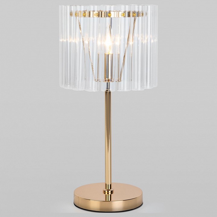 Настольная лампа декоративная Bogate's Flamel 01116/1 золото - 0
