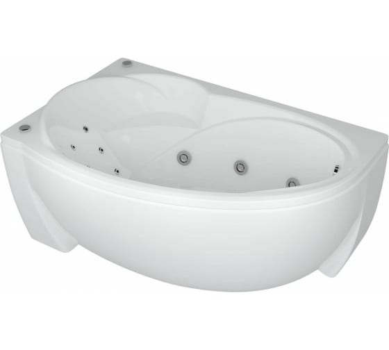 Акриловая ванна Aquatek Бетта 160х97 белый со сливом-переливом  BET160-0000161 - 1