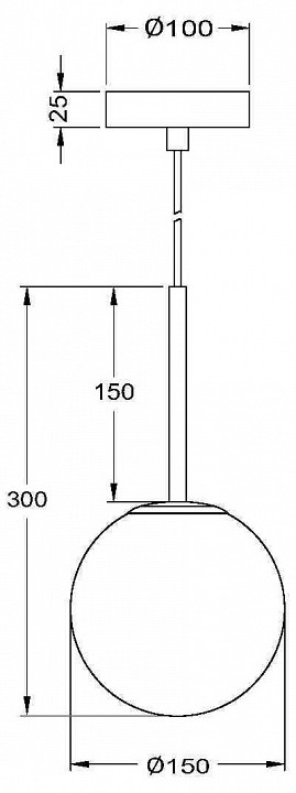 Подвесной светильник Maytoni Basic form MOD321PL-01B - 2