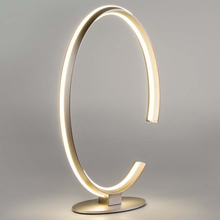 Настольная лампа декоративная Eurosvet Gap 80414/1 сатин-никель 24W - 0