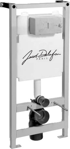 Комплект Система инсталляции для унитазов Jacob Delafon E5504-NF + Кнопка смыва Jacob Delafon E4316-00 белая + Крышка-сиденье Jacob Delafon Patio - 1