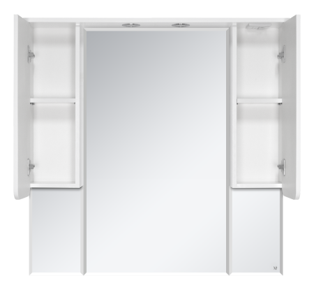 Зеркало-шкаф Misty Чегет 105 белое глянцевое П-Чег-02105-01Л - 1