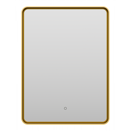 Зеркало Brevita Mercury 60x80 с подсветкой, золото  MER-Rett6-060/80-gold - 0