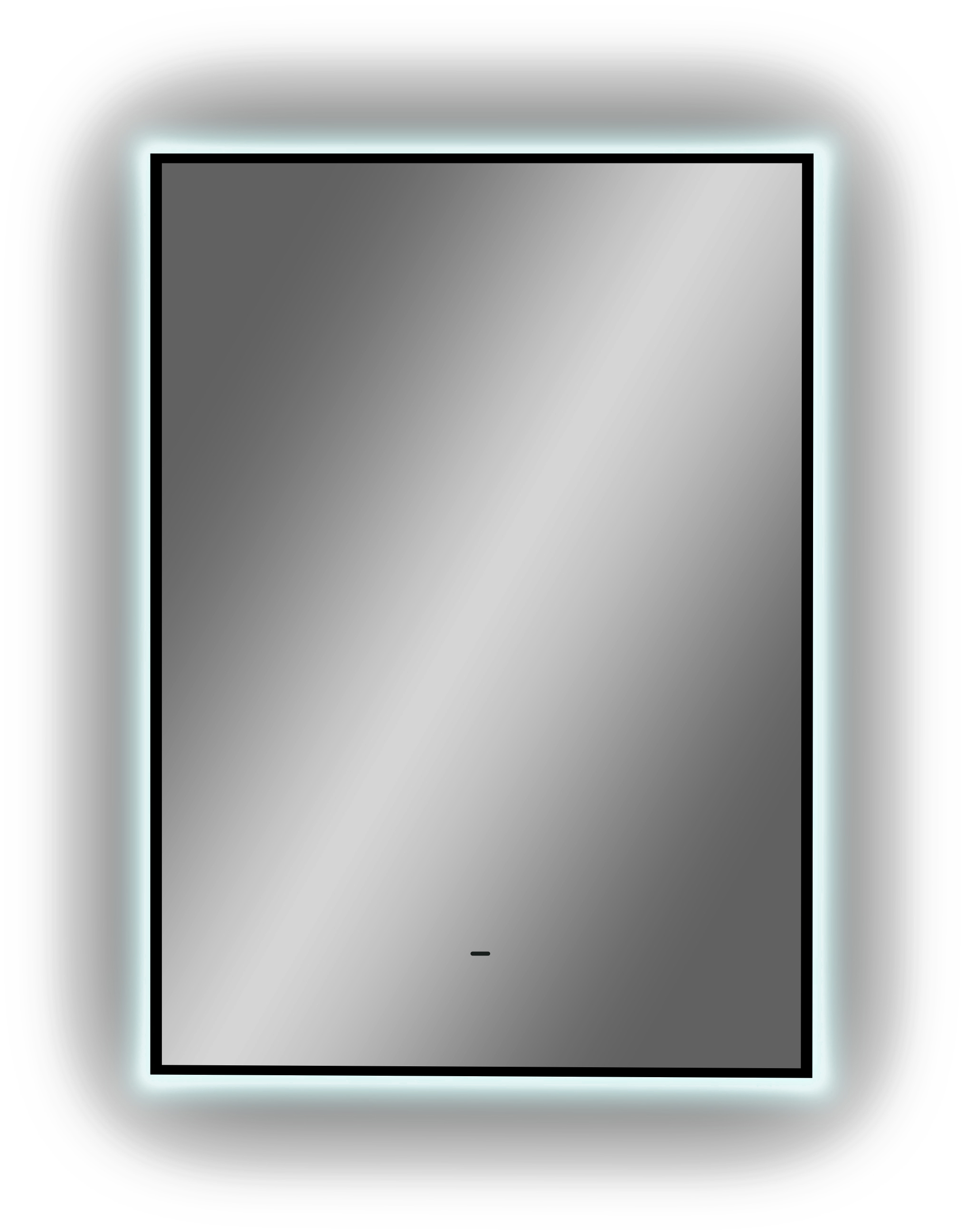 Зеркало DIWO Элиста 50 черное, с подсветкой светодиодной, прямоугольное, настенное, российское ЗЛП1736 - 8