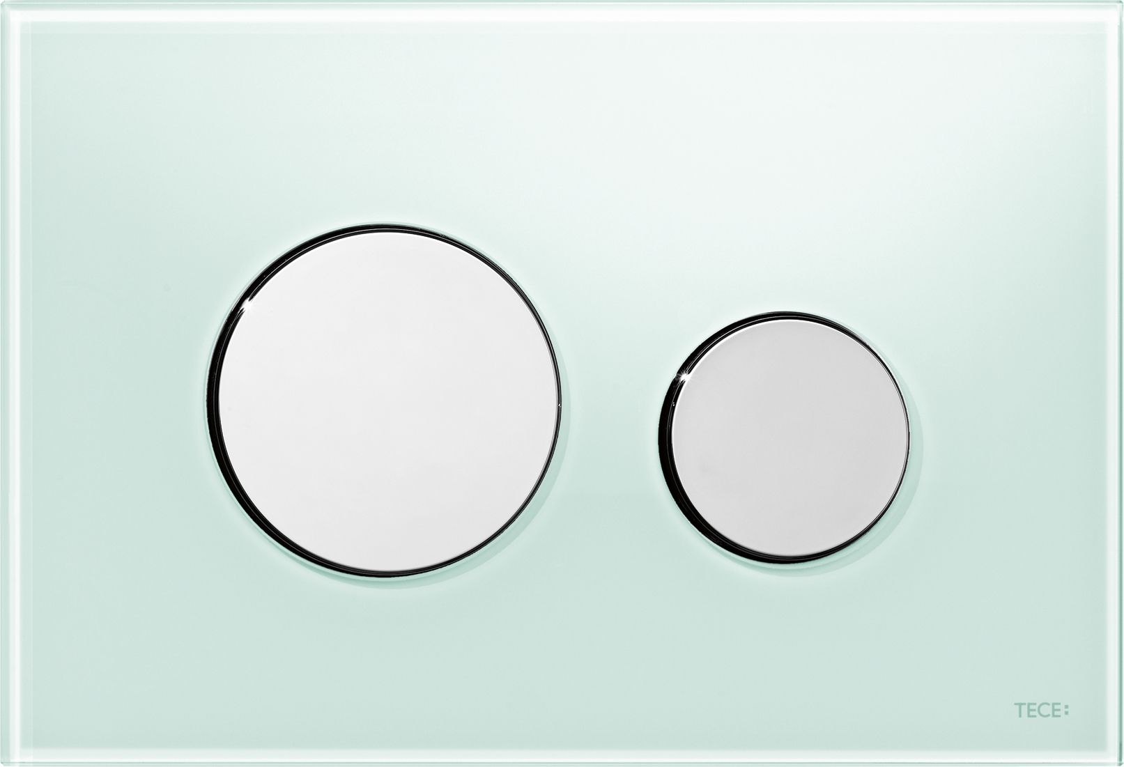 Кнопка смыва TECE Loop 9240653 зеленое стекло, кнопка хром - 0