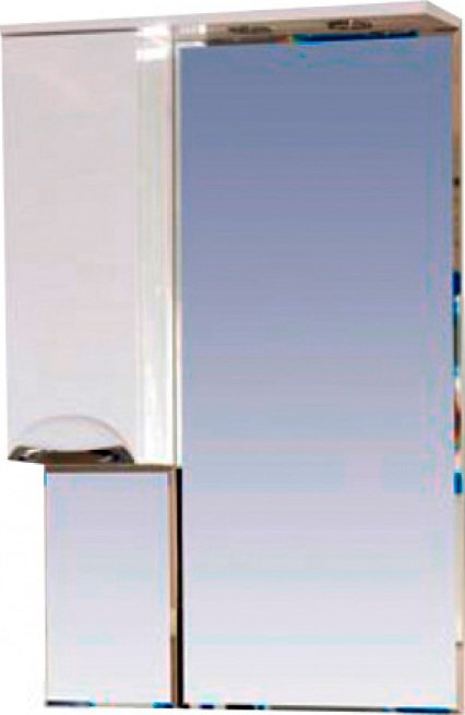 Зеркало-шкаф Misty Жасмин 65 с подсветкой, белая эмаль L П-Жас02065-011СвЛ - 0