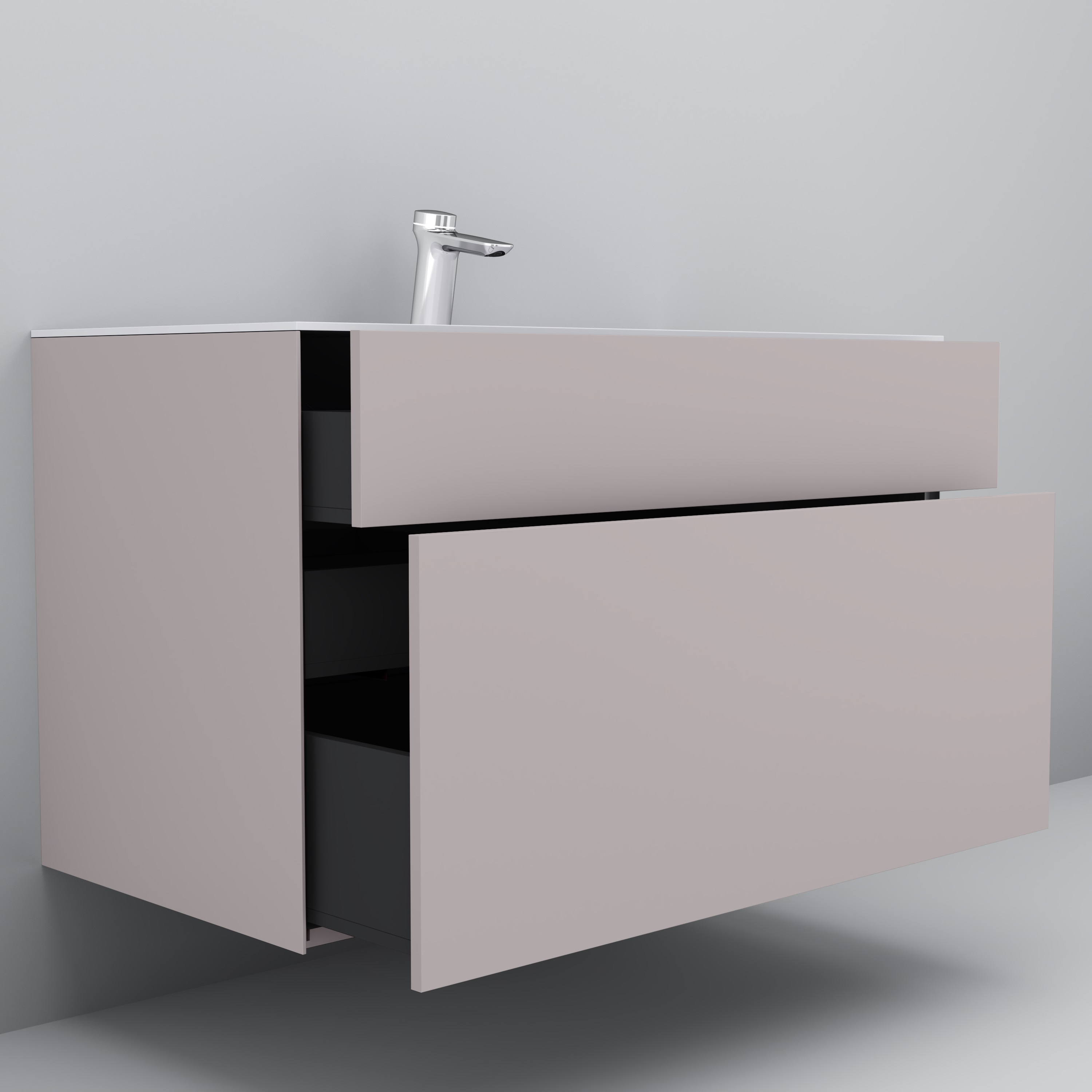 Мебель для ванной Am.Pm Inspire V2.0 100 элегантный серый - 4