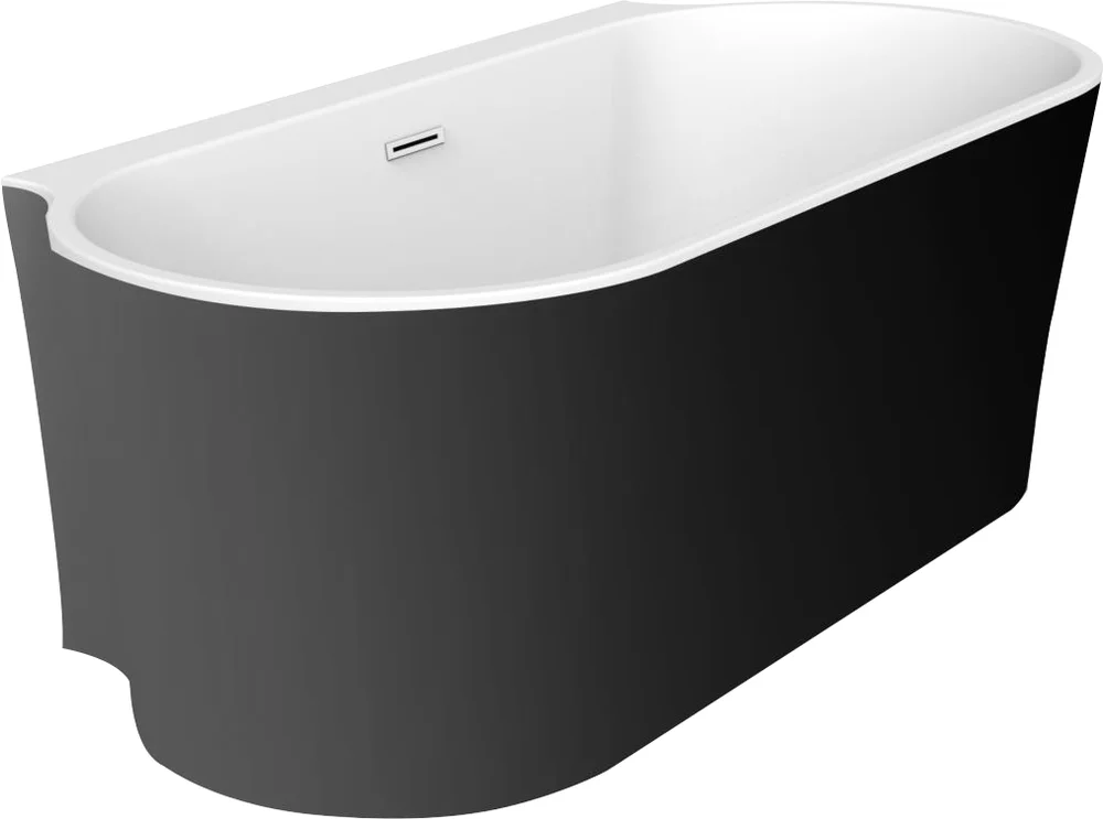 Акриловая ванна BelBagno 170x80 черный матовый BB409-1700-800-W/NM - 0