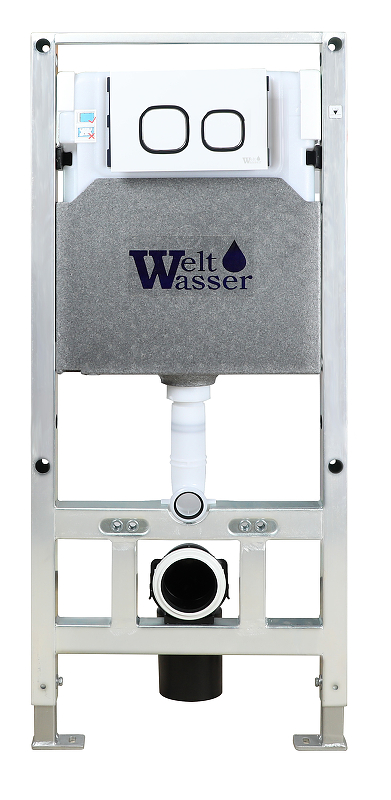Система инсталляции WeltWasser WW AMBERG 506 ST WT с кнопкой смыва белый  10000008230 - 0