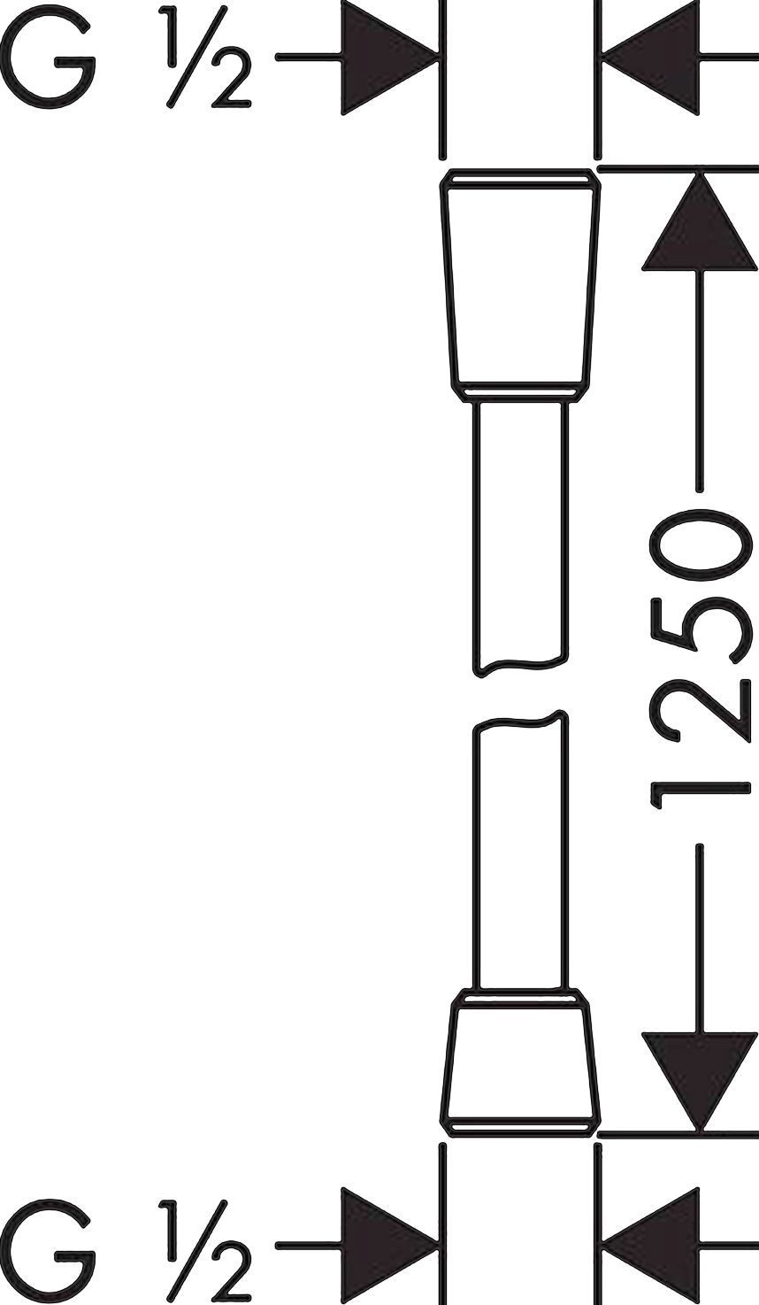 Душевой шланг Hansgrohe Sensoflex 28132000 - 2