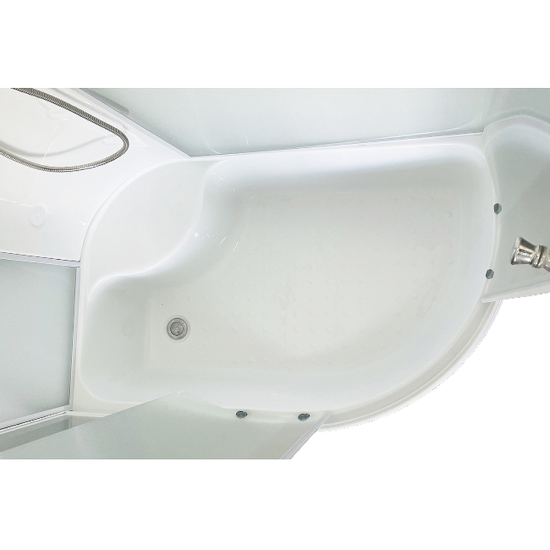 Душевая кабина Royal Bath BK 120x80 L профиль белый стекло матовое RB8120BK4-MM-L - 4