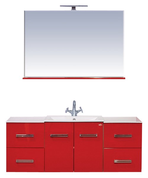 Мебель для ванной Misty Атланта красная Л-Атл01060-04ПрПо - 3