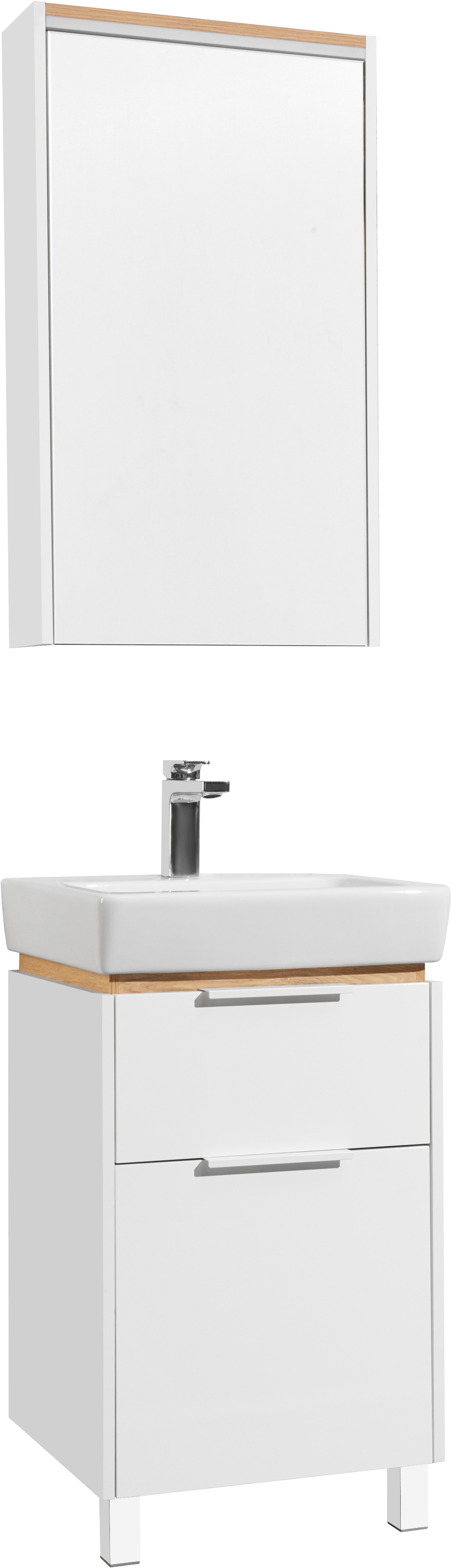 Мебель для ванной STWORKI Дублин 50 белая, в скандинавском стиле, с подсветкой 406298 - 5