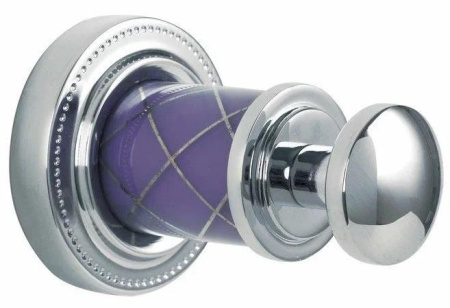 Крючок Boheme Murano хром с фиолетовым 10906-V-CR - 0