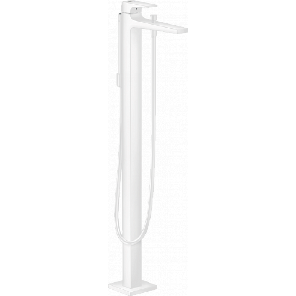 Смеситель hansgrohe Metropol для ванны, однорычажный, напольный, с рычаговой рукояткой, матовый белый 32532700 - 0