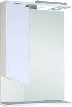 Зеркало-шкаф Onika Лайн 58 L с подсветкой, белый  205819 - 0