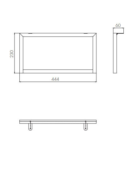 Опора для мебели Aquaton Лофт Урбан низкая черный 1A255203LQX70 - 2