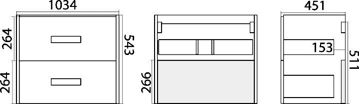 Мебель для ванной Misty Норд 105 подвесная, белая, сосна пасаден - 6