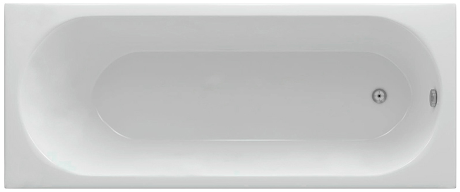 Акриловая ванна Aquatek Оберон 180x80 см OBR180-0000009, белый - 0