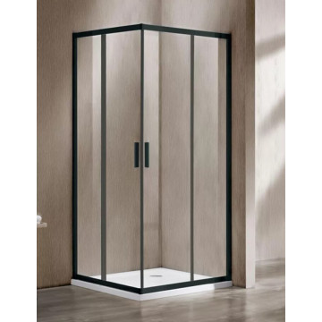 Душевая дверь Vincea Garda 110 черная стекло прозрачное VHC-1G110CLB - 0