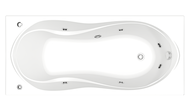 Акриловая ванна Bas Ямайка 180x80 см с г/м ВГ00275 - 2