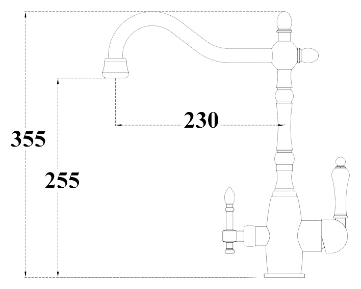 Смеситель Zorg Clean Water для кухонной мойки ZR 312 YF-33-BR light ZR 312 YF-33 BR LIGHT - 1