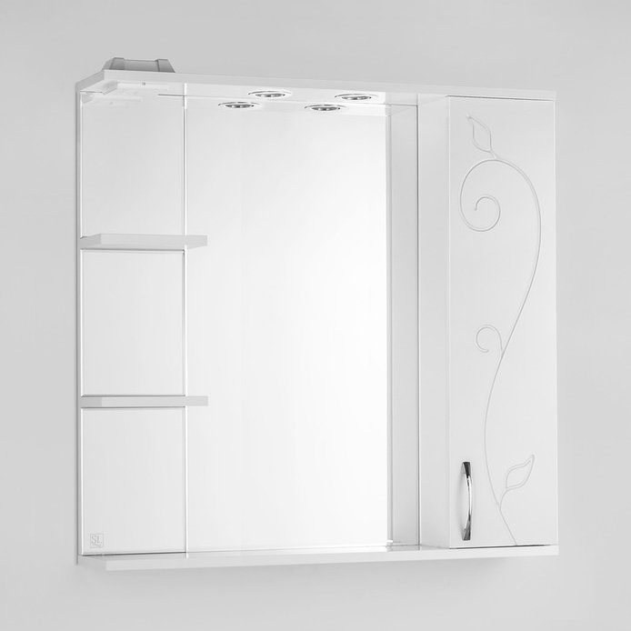 Зеркало-шкаф Style Line Панда 80 см  ЛС-00000080 - 0