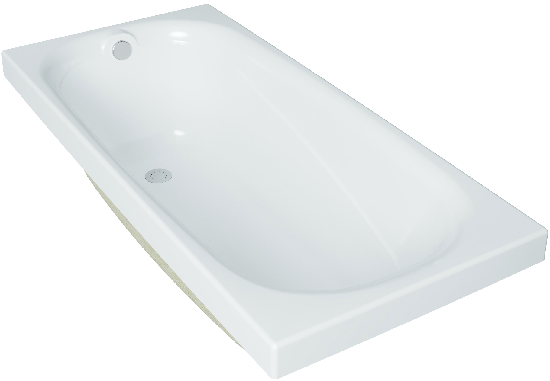 Акриловая ванна DIWO Кострома 150x70 прямоугольная, пристенная, без гидромассажа, с ножками 506397 - 4