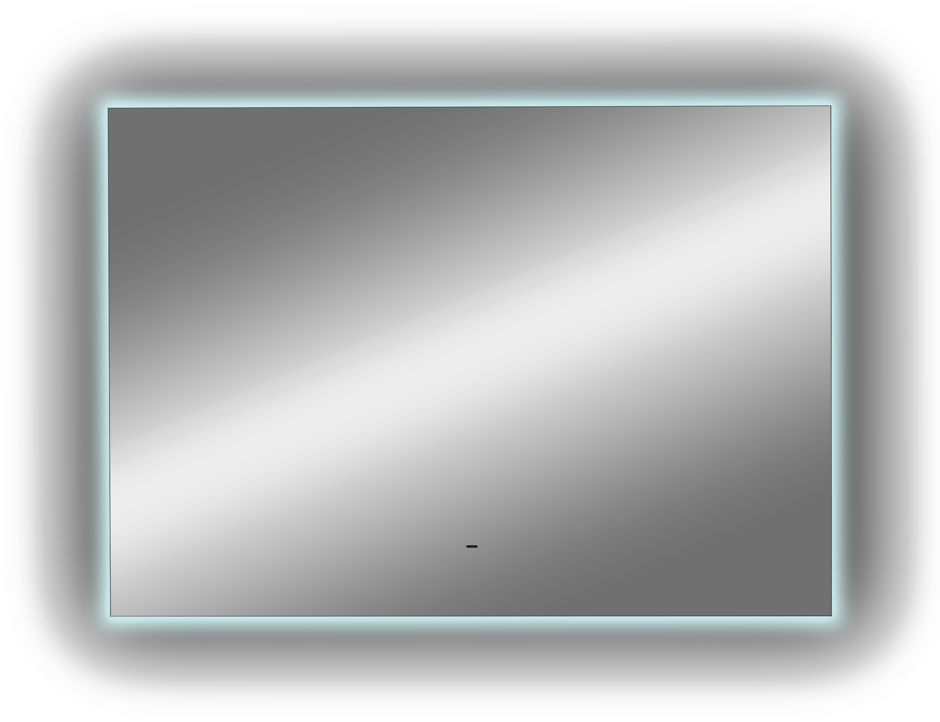 Зеркало DIWO Элиста 100 с подсветкой светодиодной, прямоугольное инфракрасный выключатель ЗЛП1746 - 7