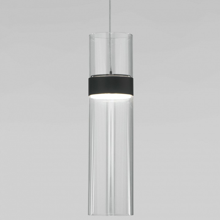 Подвесной светильник Eurosvet Lumen 50244/1 LED черный/прозрачный - 0