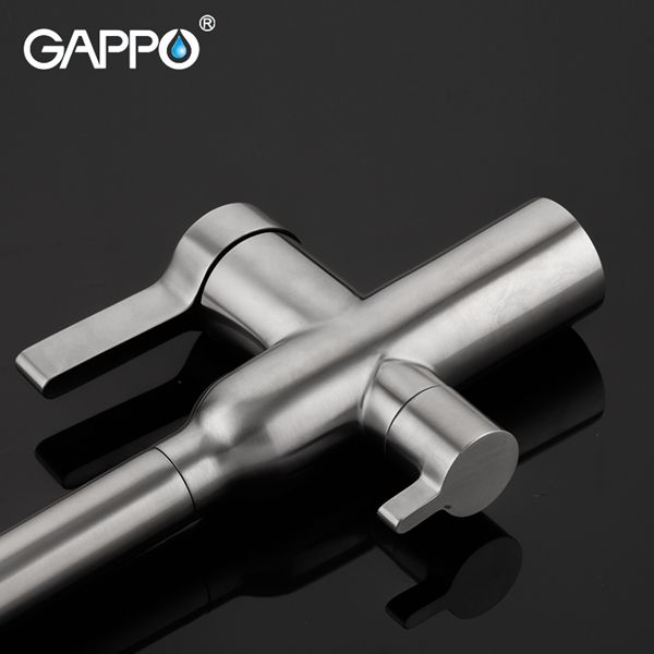 Смеситель для кухни Gappo сталь G4399-4 - 5