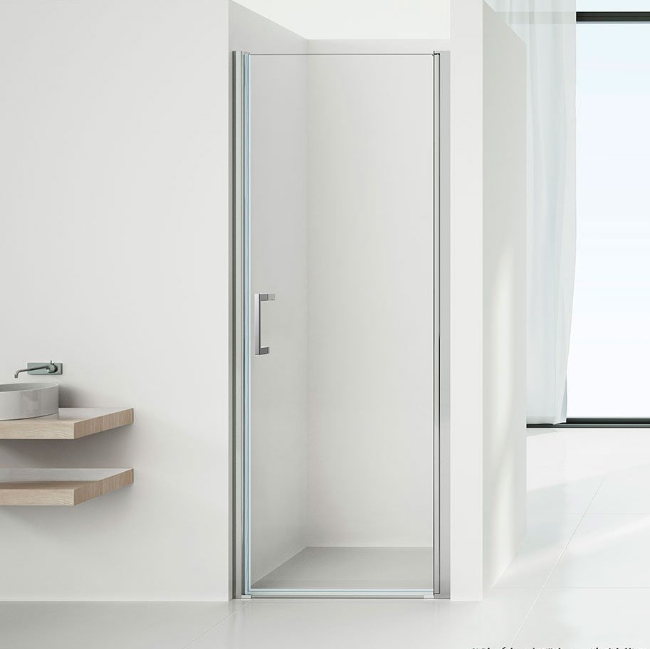 Душевая дверь в нишу Vincea Orta VPP-1O900CL 90 см, хром, стекло прозрачное - 0