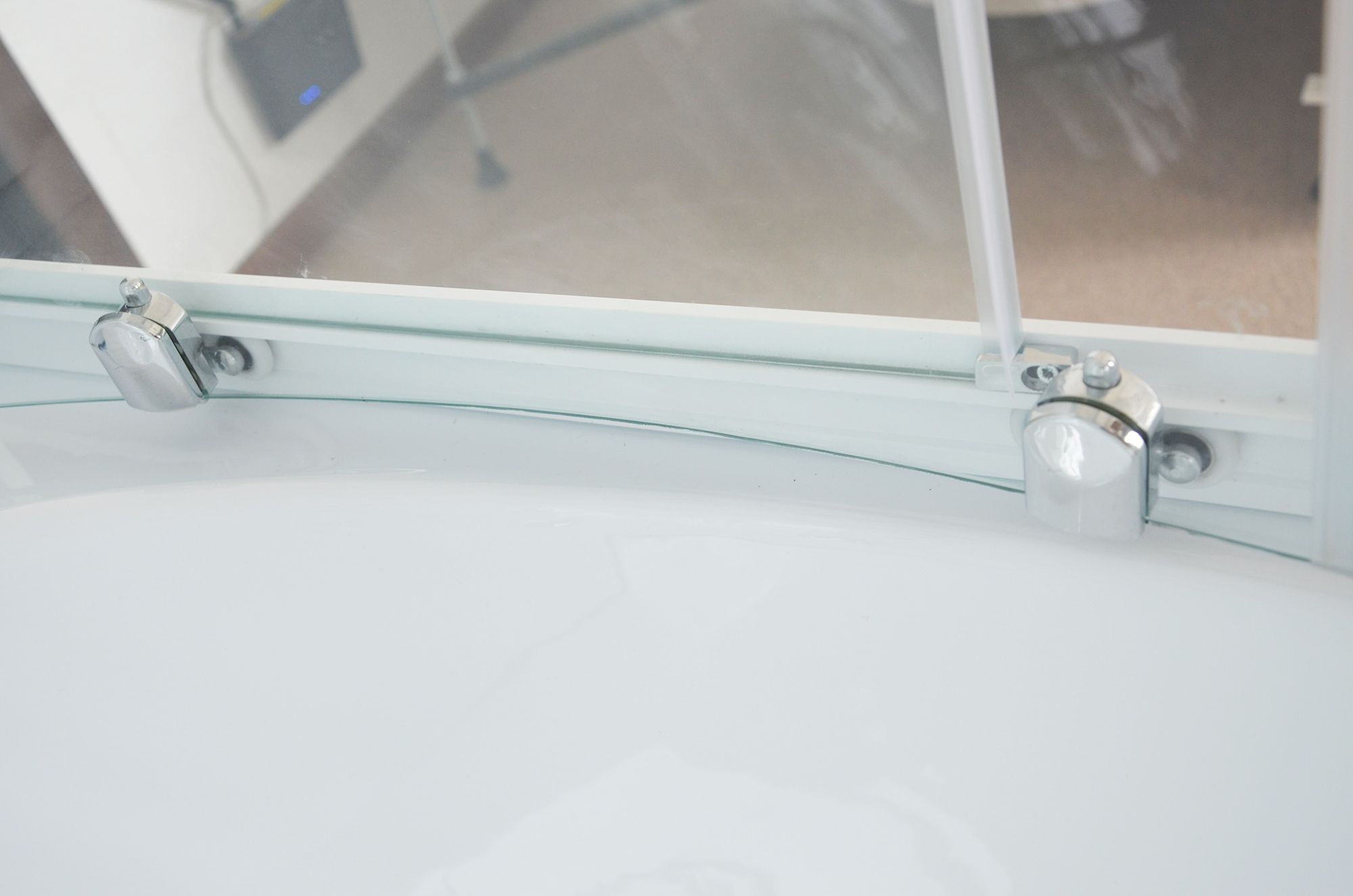 Душевой бокс Royal Bath ALP 150х100 L профиль белый стекло прозрачное с гидромассажем  RB150ALP-T L - 7