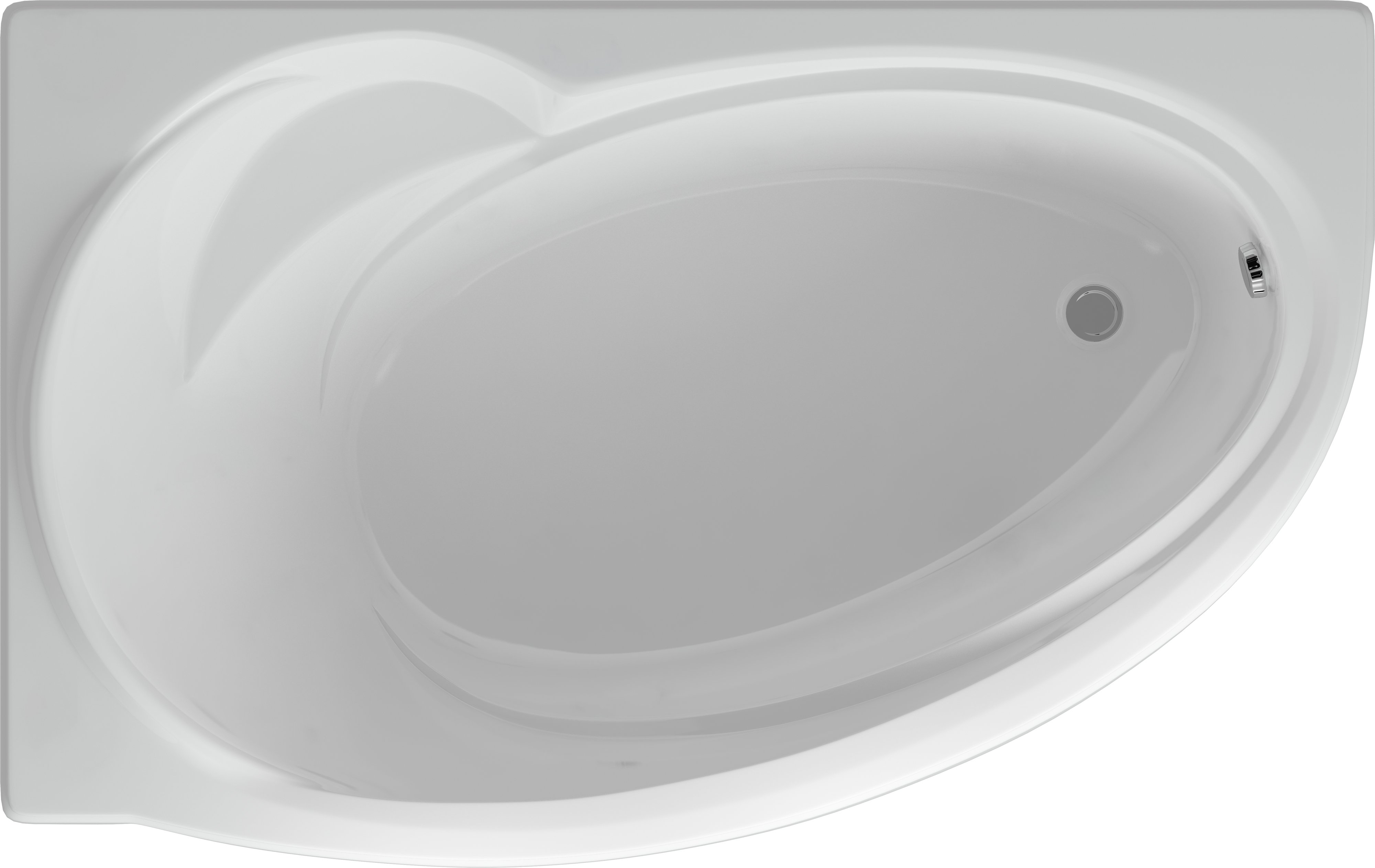 Акриловая ванна Акватек Бетта 170x95 L, с фронтальным экраном BET170-0000099 - 0